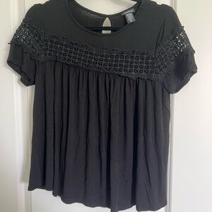 Torrid Women's Black Lace Top